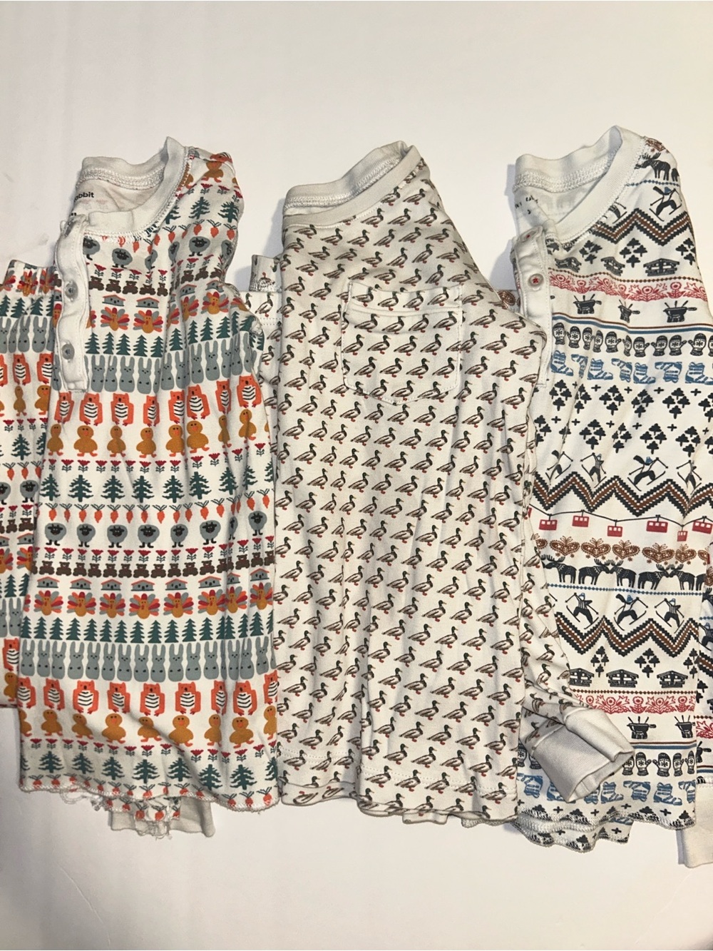 Roller Rabbit Pajamas Bundle Size 6,7,8